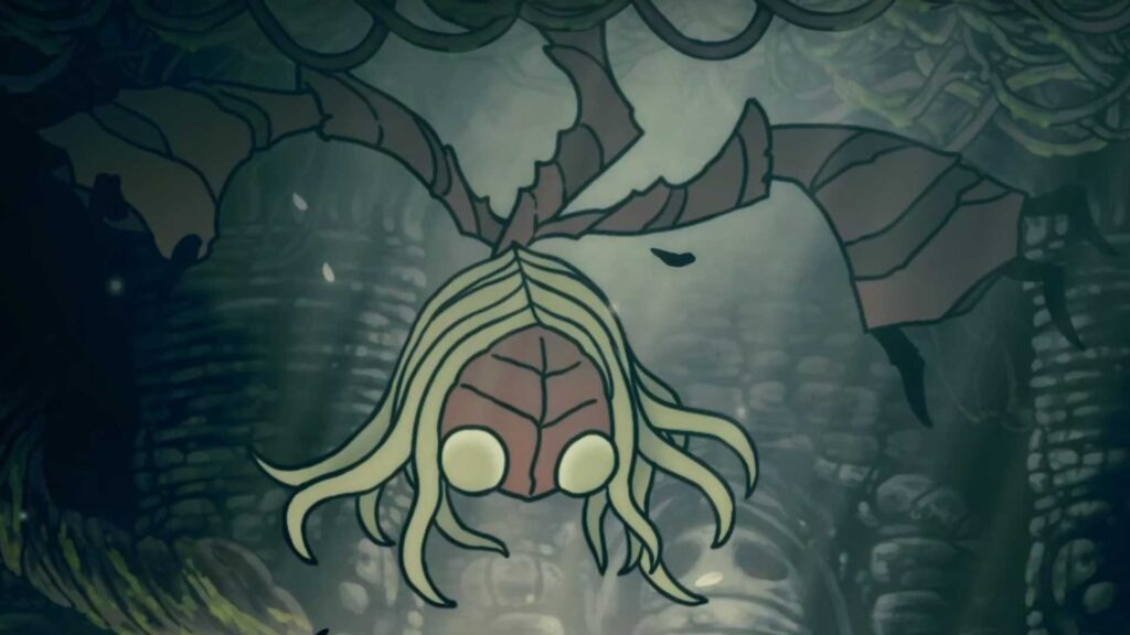 شخصیت اصلی بازی Hollow Knight: Silksong در حال مبارزه با باس Sister Splinter