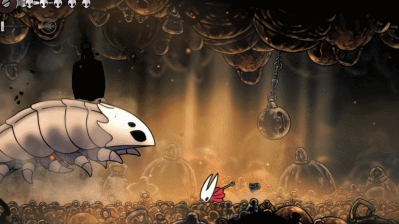 مبارزه با هیولای زنگوله‌ای در بازی Silksong