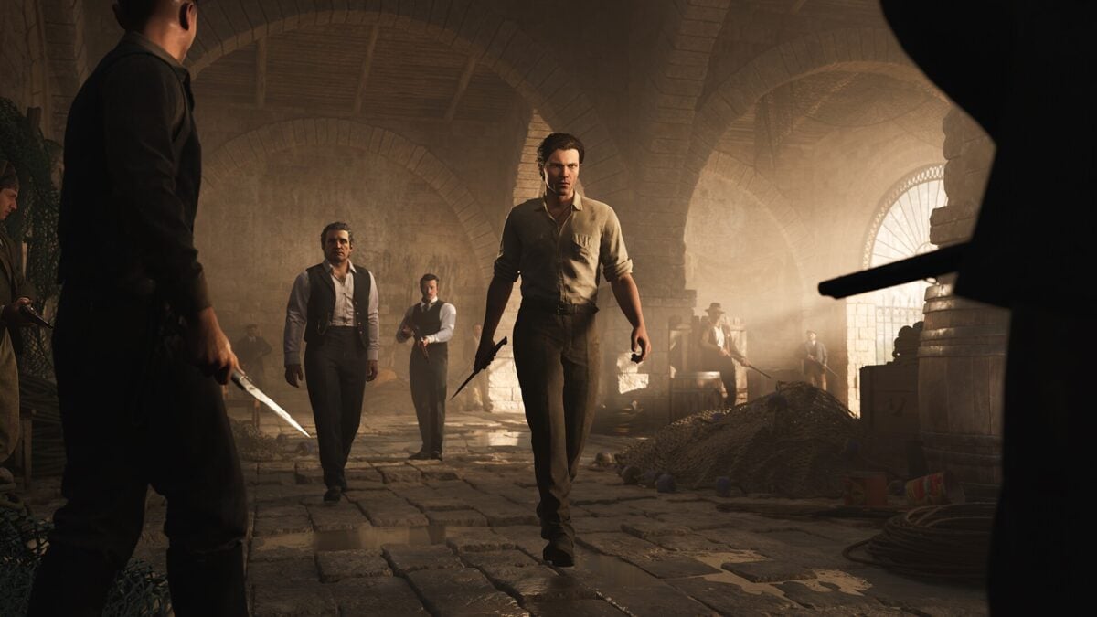 صحنهای سینمایی از یک مبارزه با چاقو در Mafia: The Old Country