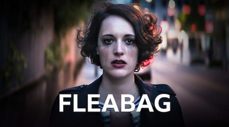 پوستر سریال فلیبگ (Fleabag) با تصویر فیبی والر-بریج روی صندلی
