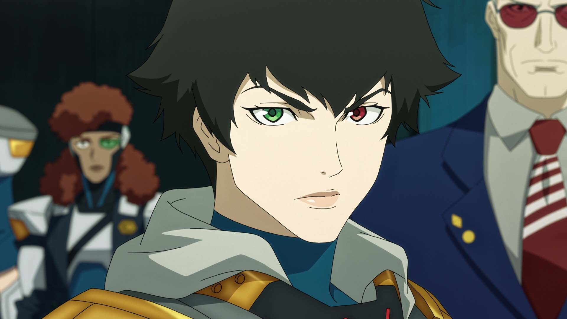 یکی از شخصیتهای انیمه دویل می کرای با نگاهی مصمم به روبرو خیره شده است.