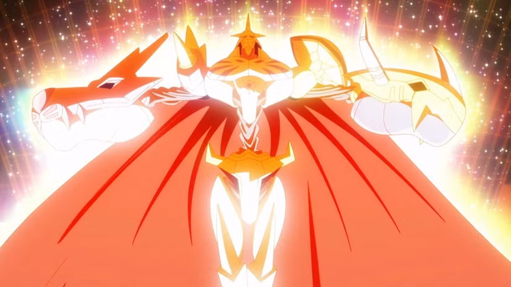 اومنیمون با ابهت در مقابل دیابورومون در فیلم Digimon Adventure: Our War Game.