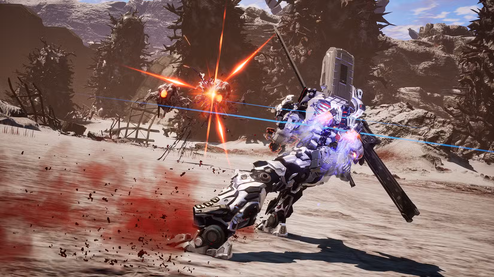 یک صحنه مبارزه نفسگیر در دیمن ایکس مکینا: تایتانیک سایون