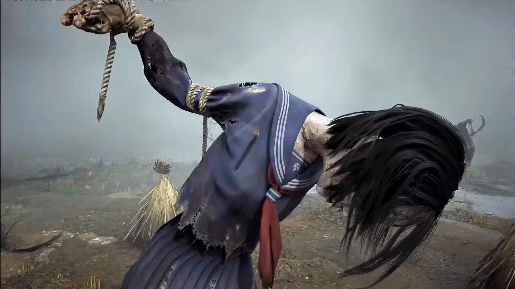 آخرین مترسک در مزرعه که هیناکو باید با آن تعامل کند