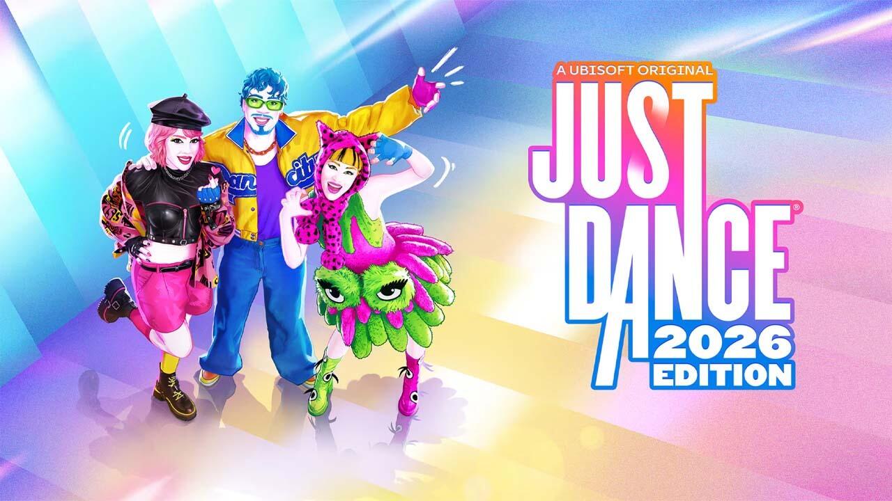 کاور بازی Just Dance 2026 Edition با رقصنده‌های رنگارنگ