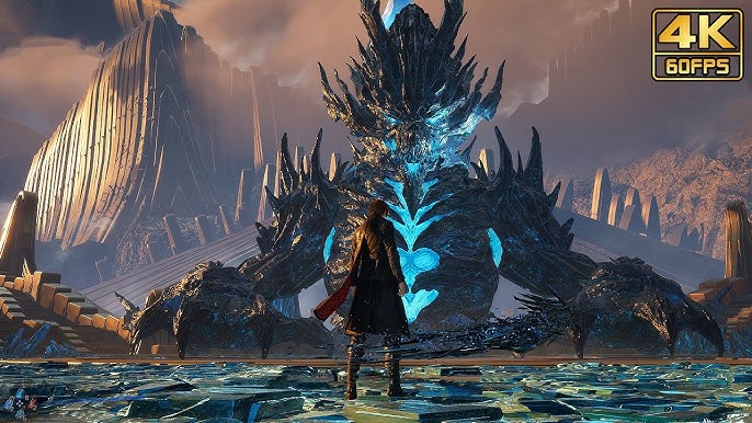 مبارزه با یکی از باس‌های غول‌پیکر در بازی Lost Soul Aside