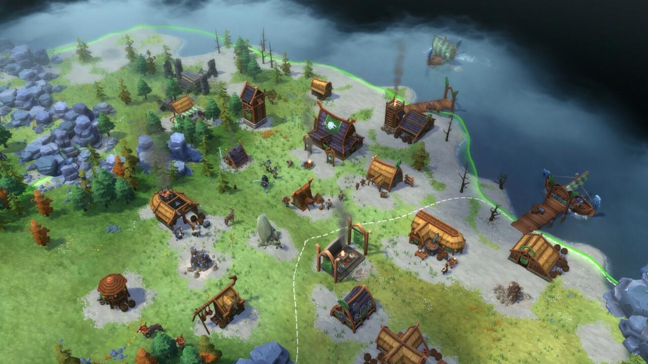 یک شهرک وایکینگی در حال رشد در بازی استراتژیک Northgard