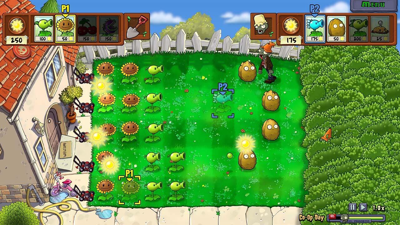 گیم‌پلی کلاسیک بازی Plants vs. Zombies: Replanted