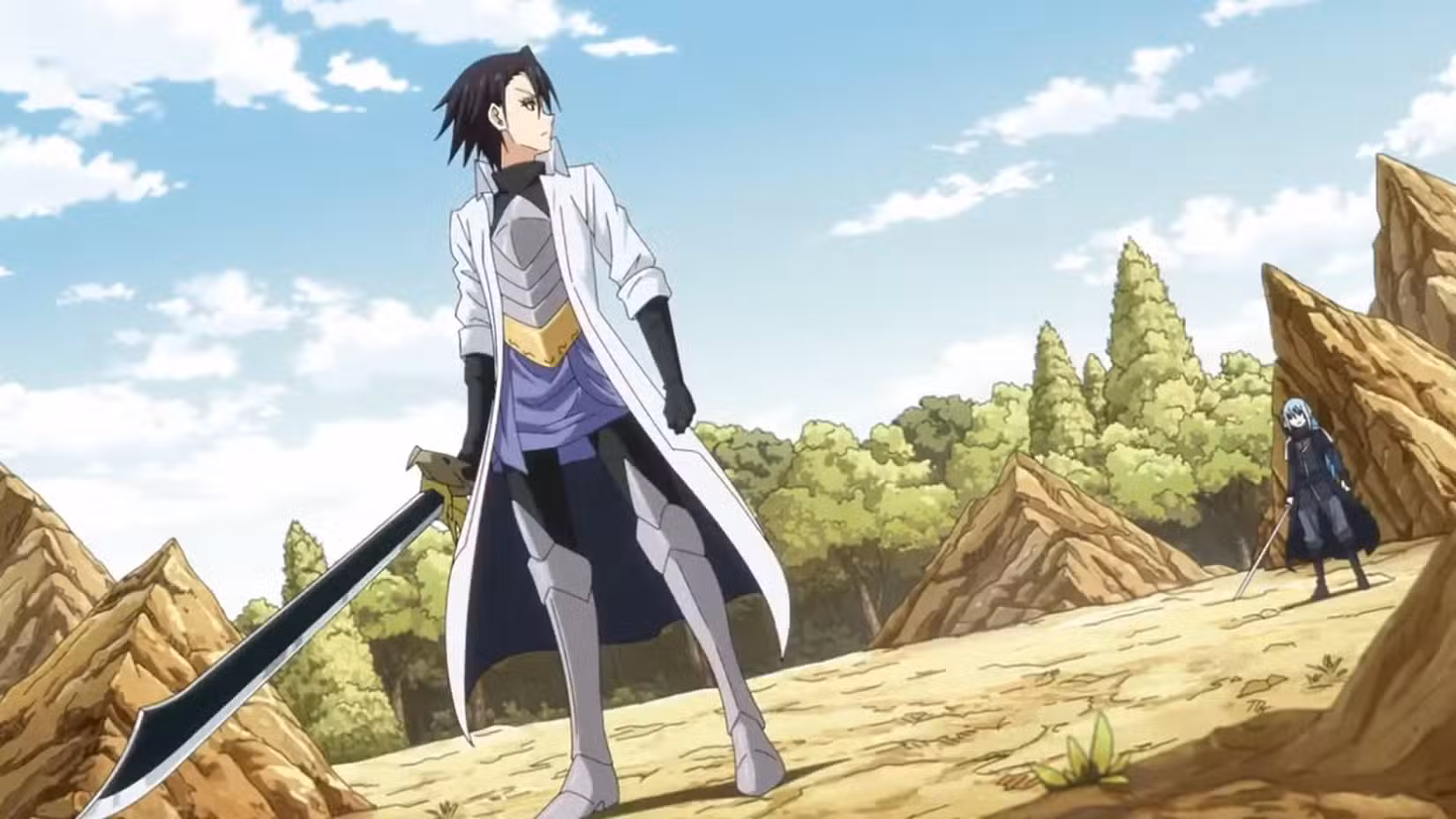 ریمورو تمپست در مقابل هیناتا ساکاگوچی در یک مبارزه نفسگیر در انیمه Reincarnated as a Slime.