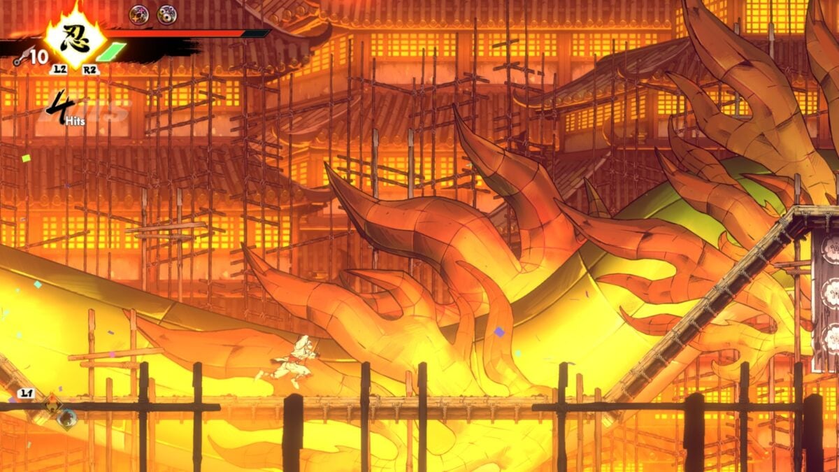 نمایی از گرافیک هنری و زیبای بازی Shinobi: Art of Vengeance