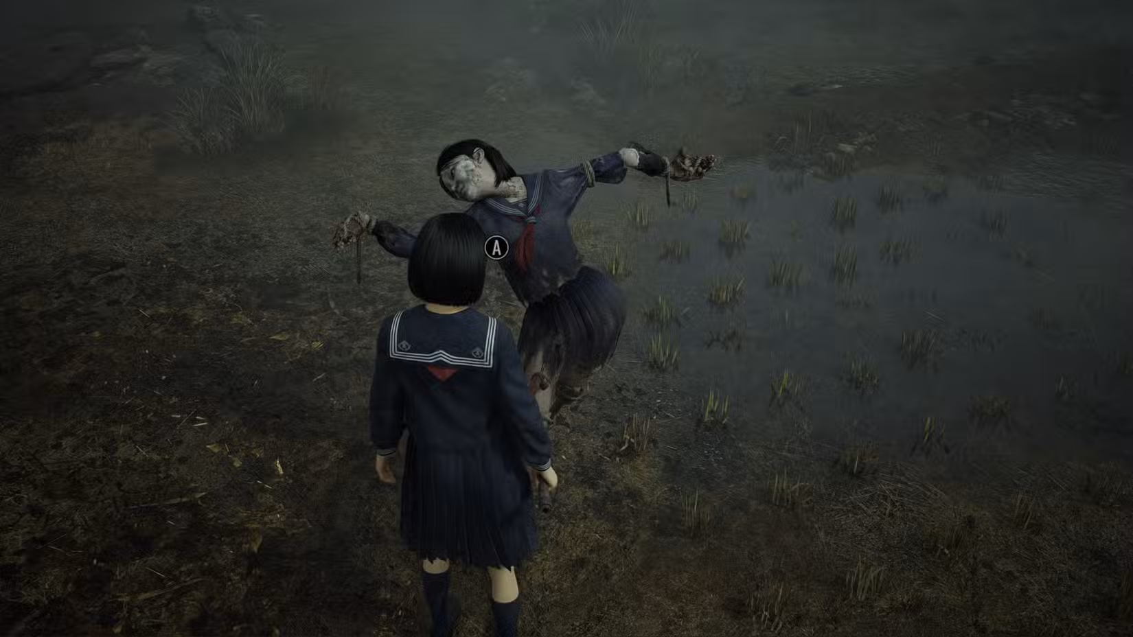 مترسک چهارم که روی زمین افتاده و باید میخ را از پهلویش درآورد.