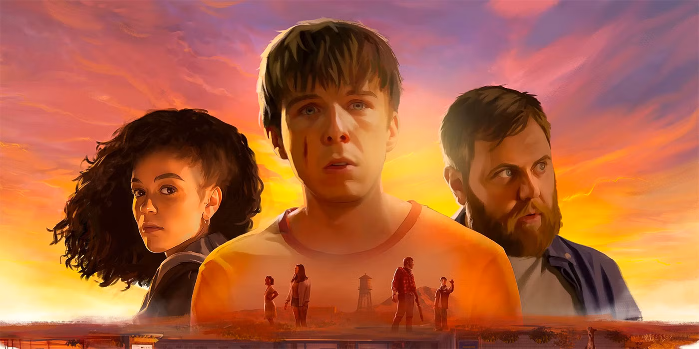 استایل هنری کمیک-موشن بازی As Dusk Falls که چهره شخصیت‌ها را در یک صحنه پرتنش نشان می‌دهد.