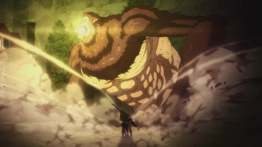 تایتان جانور (زیک یگر) در حال غرش کردن