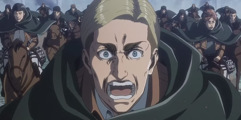 اروین اسمیت در حال رهبری آخرین یورش خود