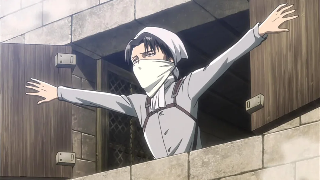 کاپیتان لیوای آکرمن نظافت