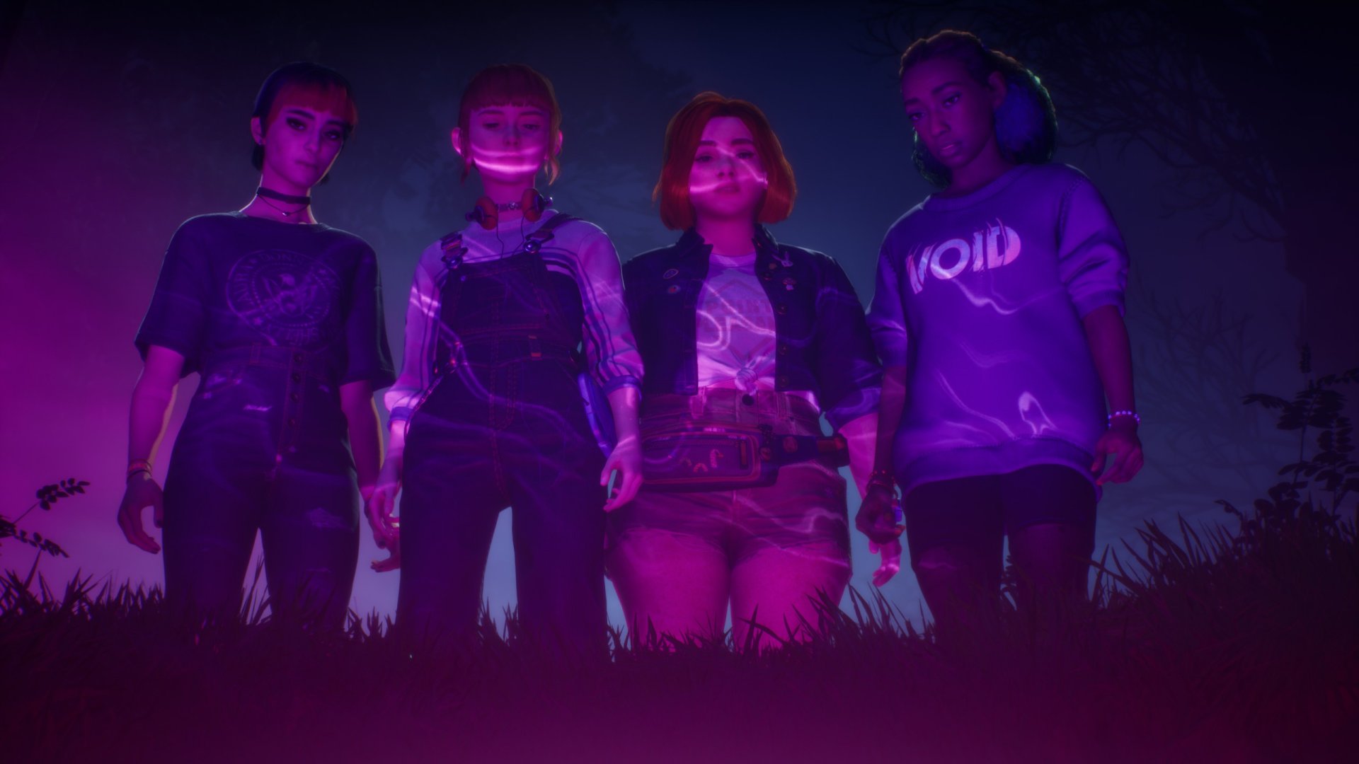 چهار دوست نوجوان در بازی Lost Records: Bloom & Rage، با دوربین فیلم‌برداری قدیمی در حال ثبت خاطرات تابستانی خود هستند.