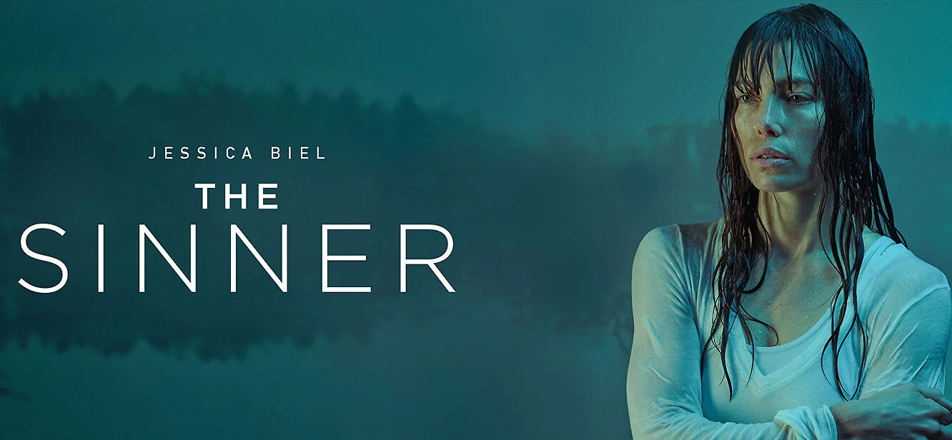 پوستر سریال The Sinner با تصویری از کارآگاه هری امبروز.