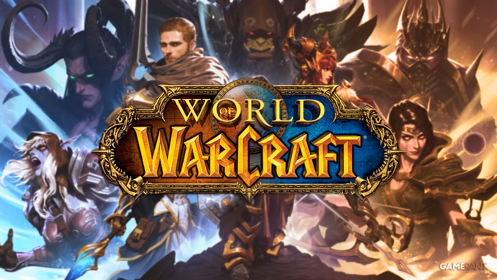 تصویری حماسی از نبرد بین نیروهای Alliance و Horde در دنیای World of Warcraft.