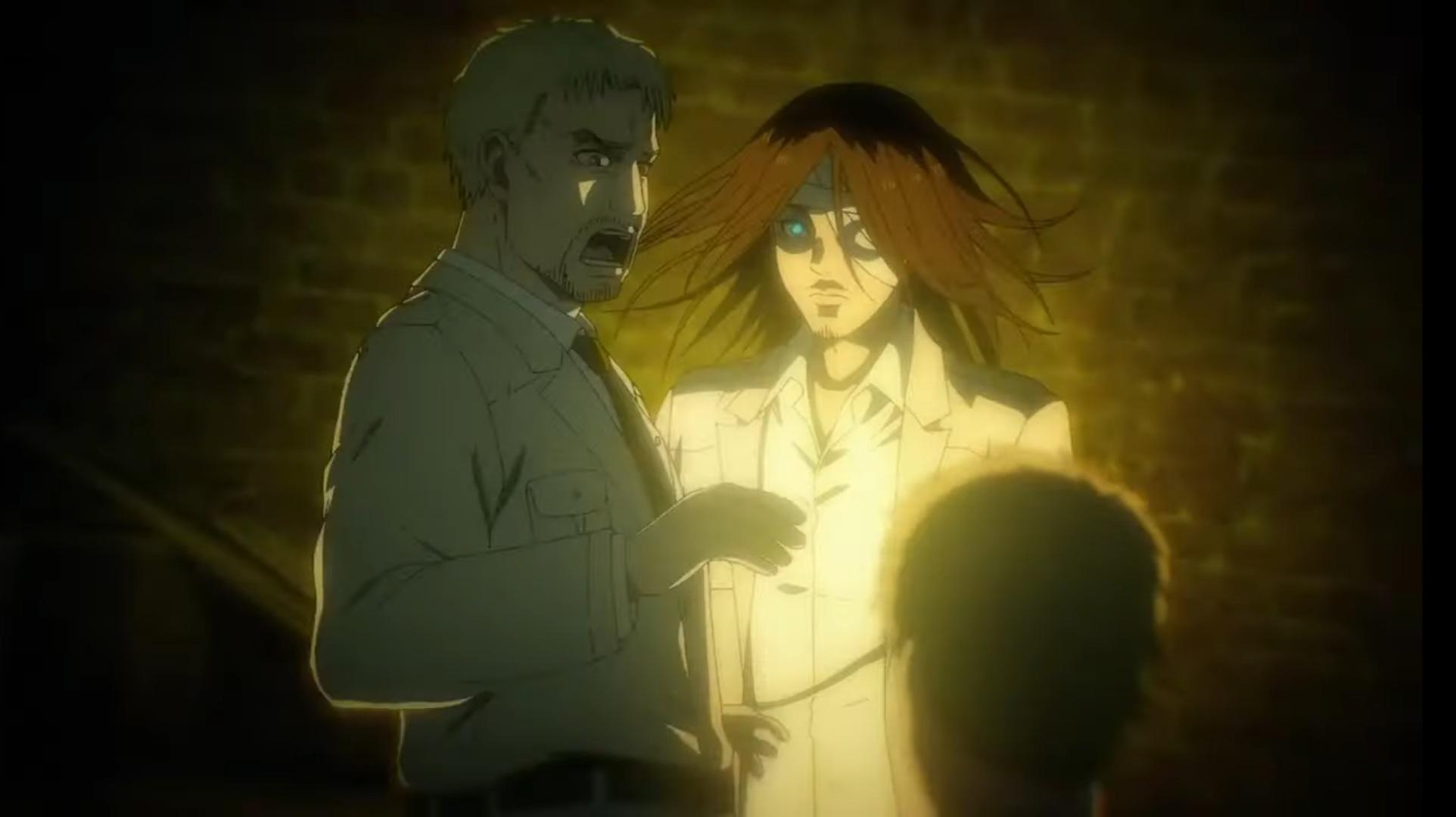 رویارویی راینر براون و ارن یگر در زیرزمین لیبریو