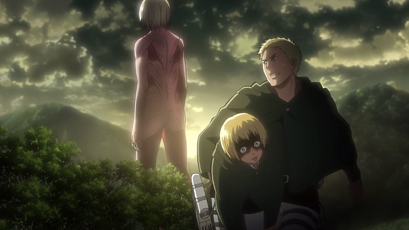 راینر براون در حال کمک به آرمین